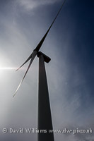 Wind turbine at Burgar Hill, Mainland.